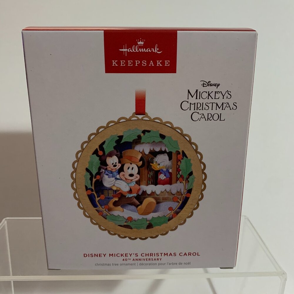 Hallmark Keepsake Christmas Ornament 2023 Mickey's Carol 40th Anniversary 3D
